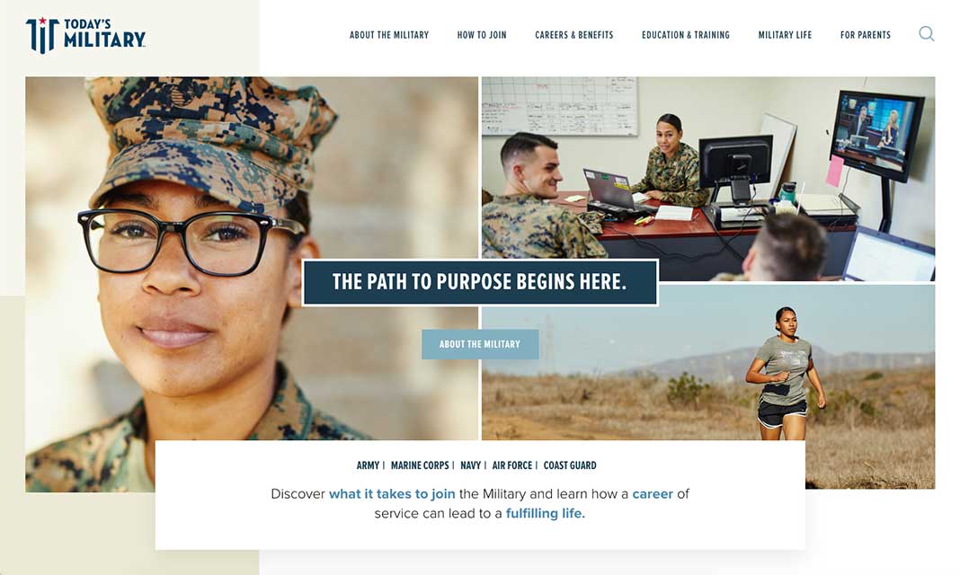 Today's Military website